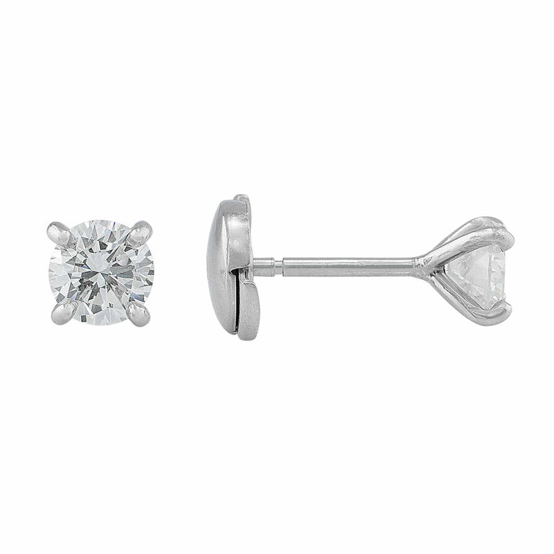 1.13ct Diamond Studs, GIA-certified with La Pousette backs