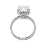 4ct Internally Flawless Radiant Cut Diamond Ring