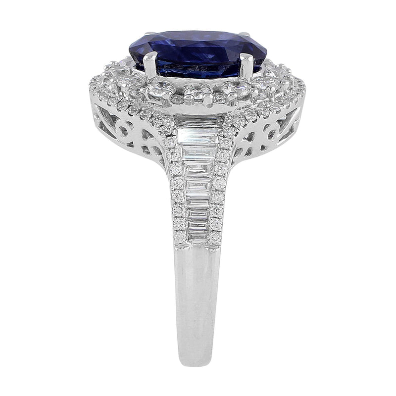 Sapphire Diamond Ring