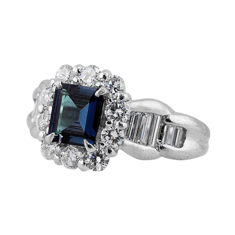 Alexandrite Platinum Ring, AGL-certified