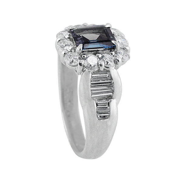 Alexandrite Platinum Ring, AGL-certified