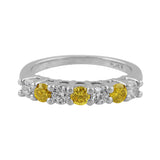 Estate Fancy Yellow Diamond Band