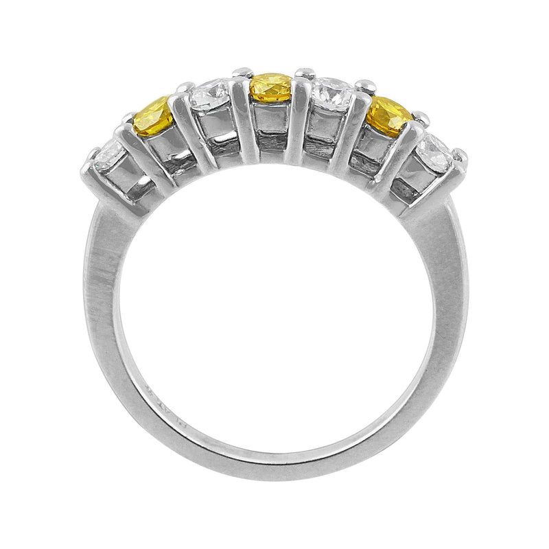 Estate Fancy Yellow Diamond Band