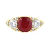 Antique 2ct Thai No-heat Ruby Ring