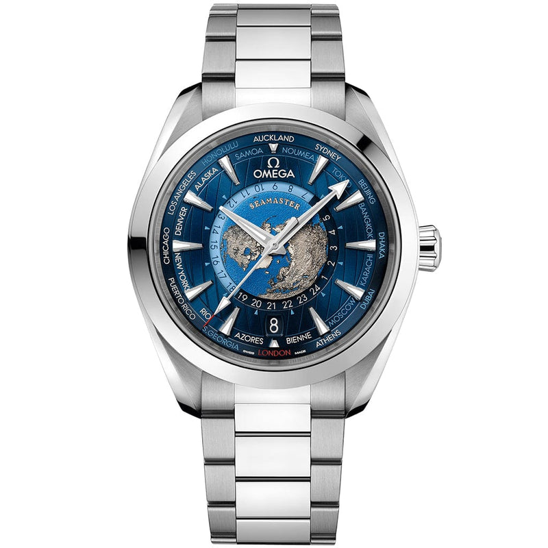 Seamaster Aqua Terra 150M Co‑Axial Master Chronometer GMT Worldtimer 43 mm Worldtimer 220.10.43.22.03.001