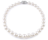 Platinum 12mm - 15.75mm South Sea Pearl Diamond Necklace