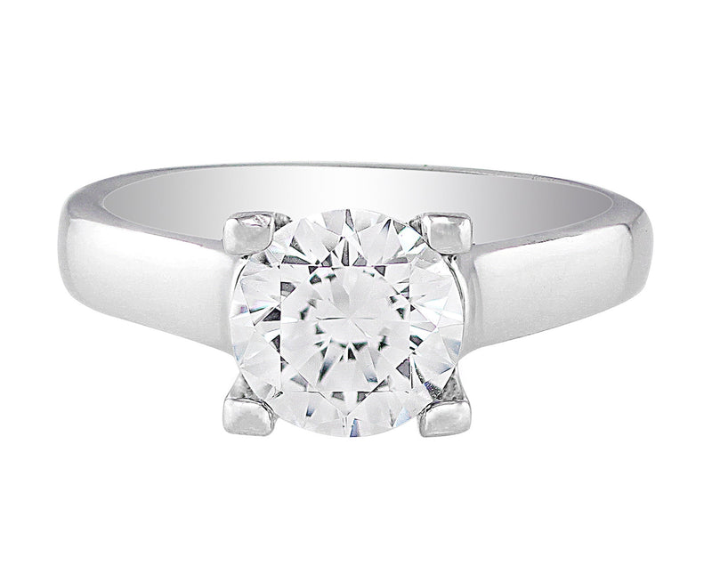 Ritani Single Stone Modern Diamond Ring