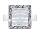 Estate Mother Of Pearl Diamond Ring