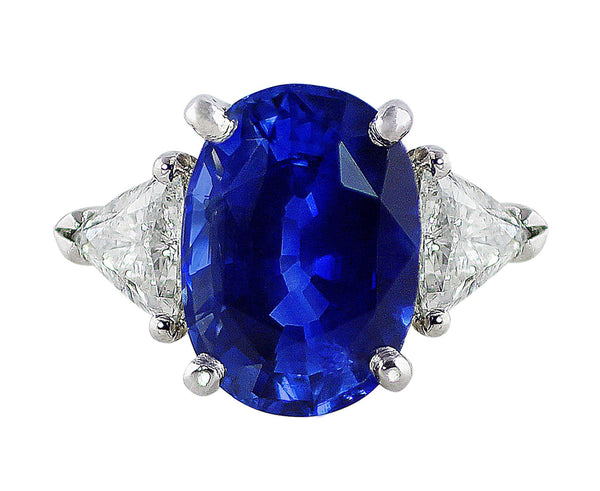 5.69ct Ceylon Sapphire Platinum Ring