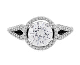 Ritani Bella Vita Halo Split Shank Engagement Ring