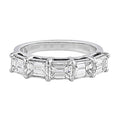 Rivière Platinum 2.53ctw Emerald-Cut Diamond Band