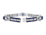 Estate Oscar Heyman Natural Color Sapphire Bracelet