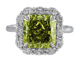 5ct GIA Certified Fancy Deep Grayish Greenish Yellow Diamond
