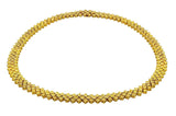 Estate Fancy Yellow Diamond Necklace