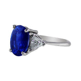 5.69ct Ceylon Sapphire Platinum Ring