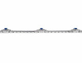 Estate Oscar Heyman Natural Color Sapphire Bracelet
