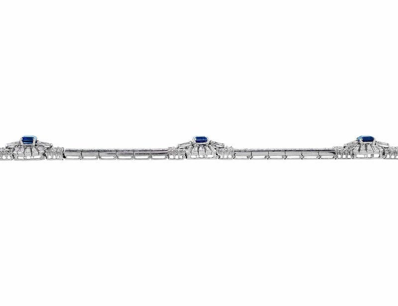 Estate Oscar Heyman Natural Color Sapphire Bracelet