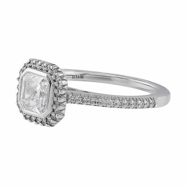 Ritani Bella Vita Asscher Diamond Solitaire Ring
