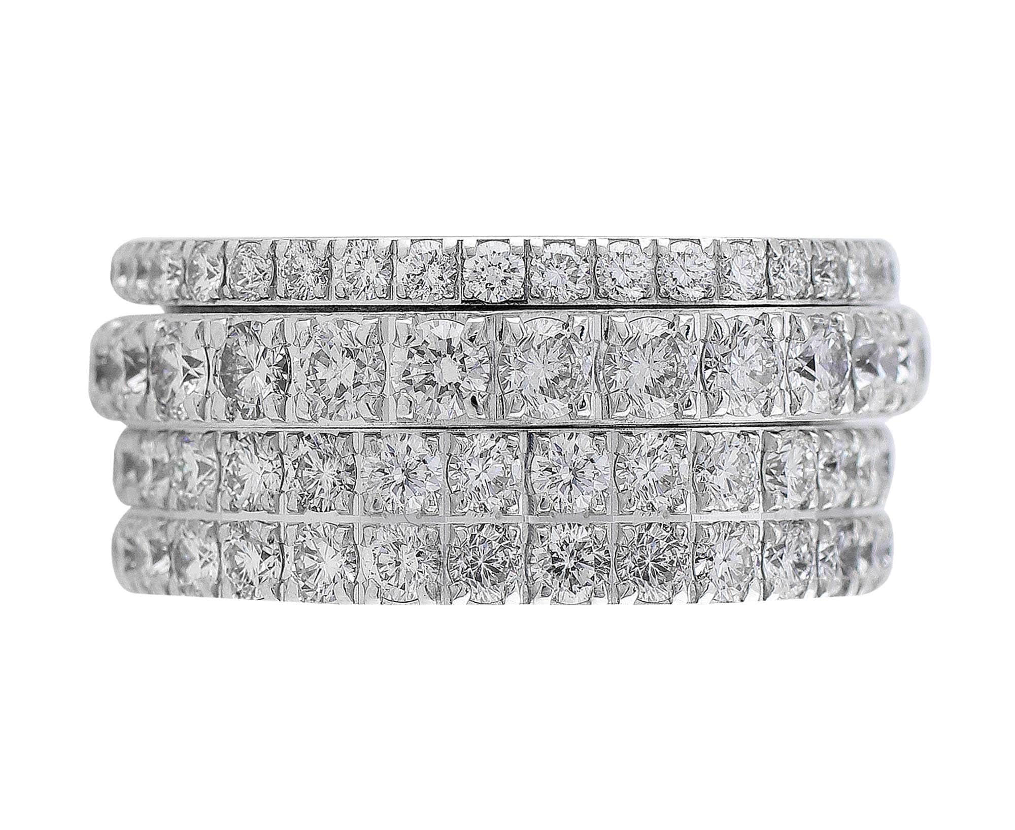 18k White Gold Piaget Possession Eccentric Rotating Diamond Ring – CJ ...