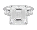 Rivière Platinum 8ct Emerald Cut Diamond Ring