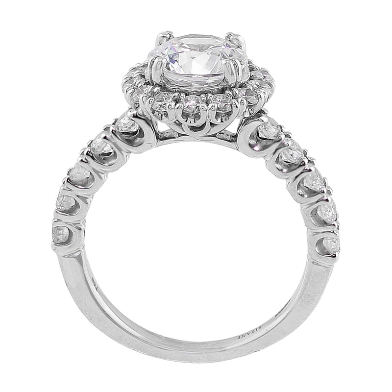 Modern Diamond Halo Setting, Ritani