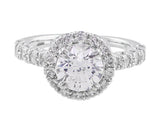 Modern Diamond Halo Setting, Ritani