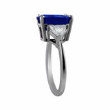 5.69ct Ceylon Sapphire Platinum Ring