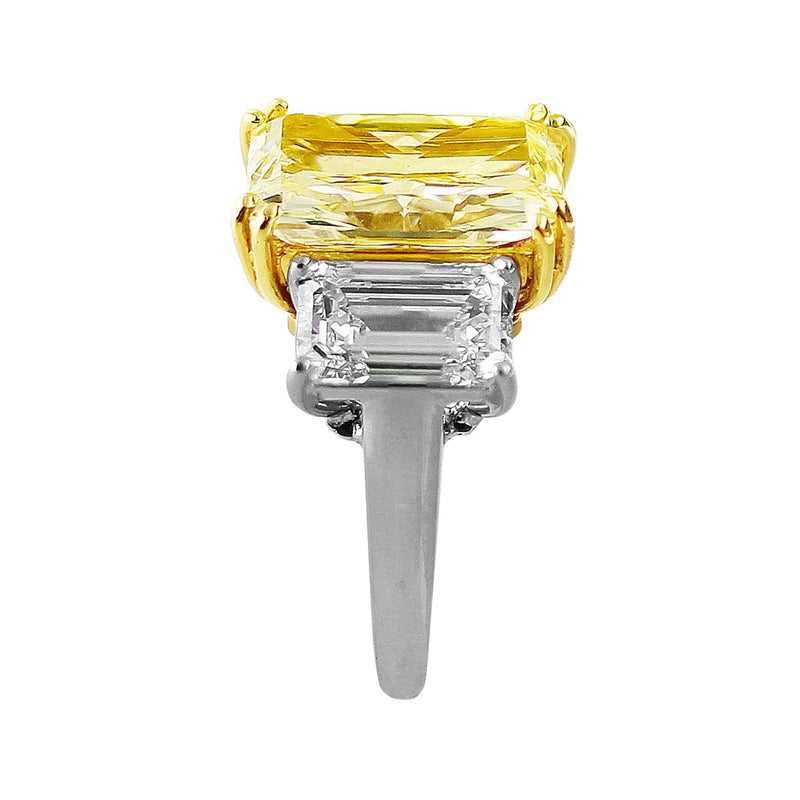 7ct Fancy Yellow Diamond Ring, Riviera collection