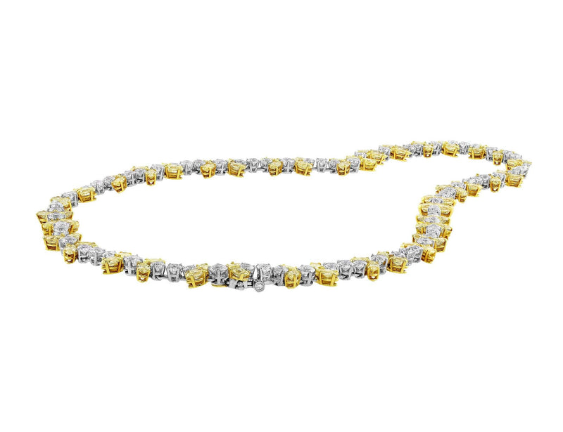 Fancy Yellow Diamond Necklace