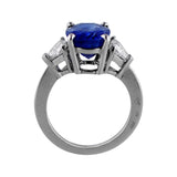 5.69ct Ceylon Sapphire Platinum Ring