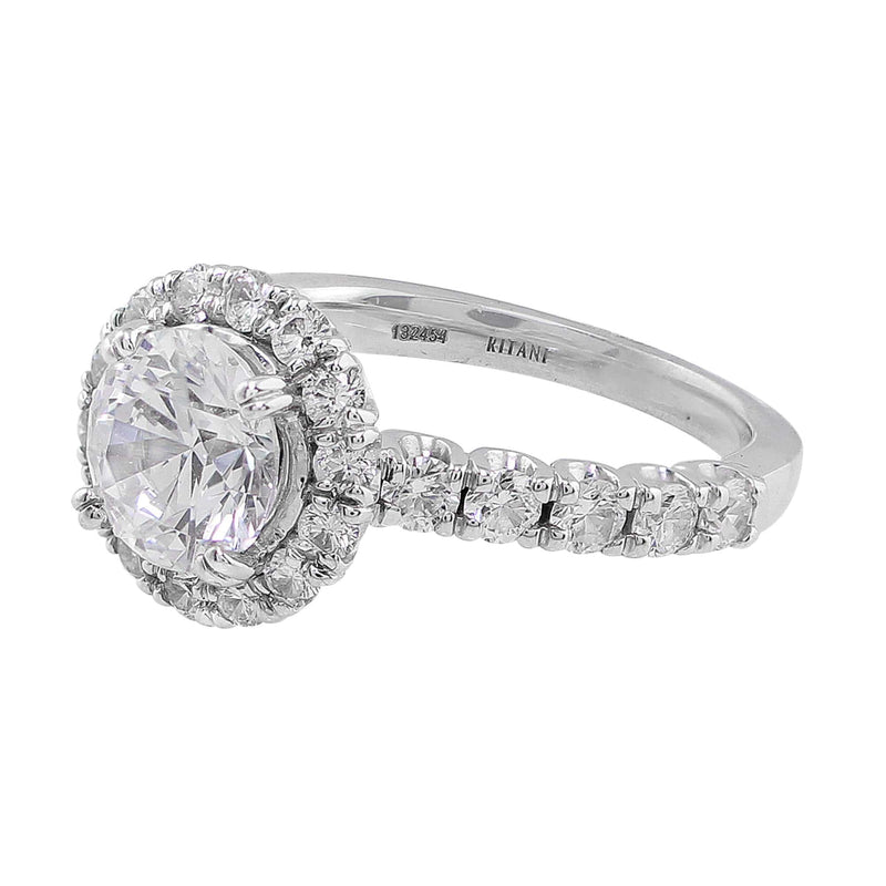 Modern Diamond Halo Setting, Ritani