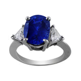 5.69ct Ceylon Sapphire Platinum Ring