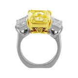 7ct Fancy Yellow Diamond Ring, Riviera collection