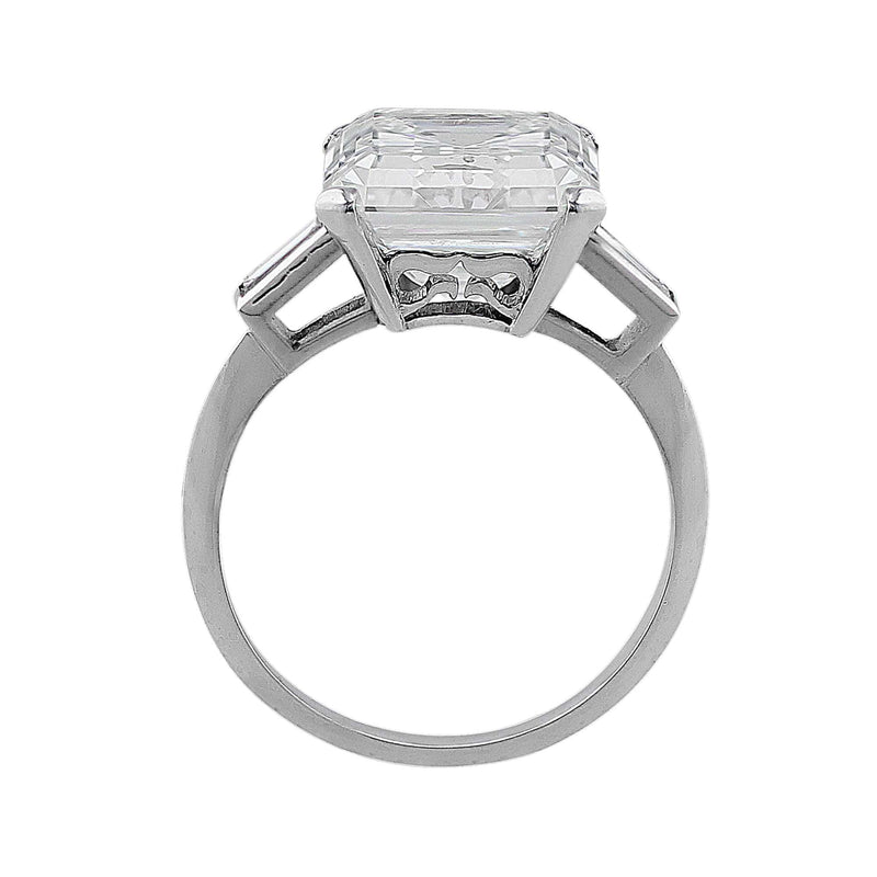 8ct Riviera Emerald Cut Diamond Ring, GIA-certified