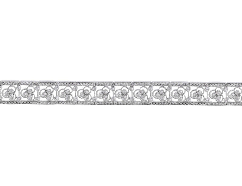 Filigree Pave Diamond Bracelet
