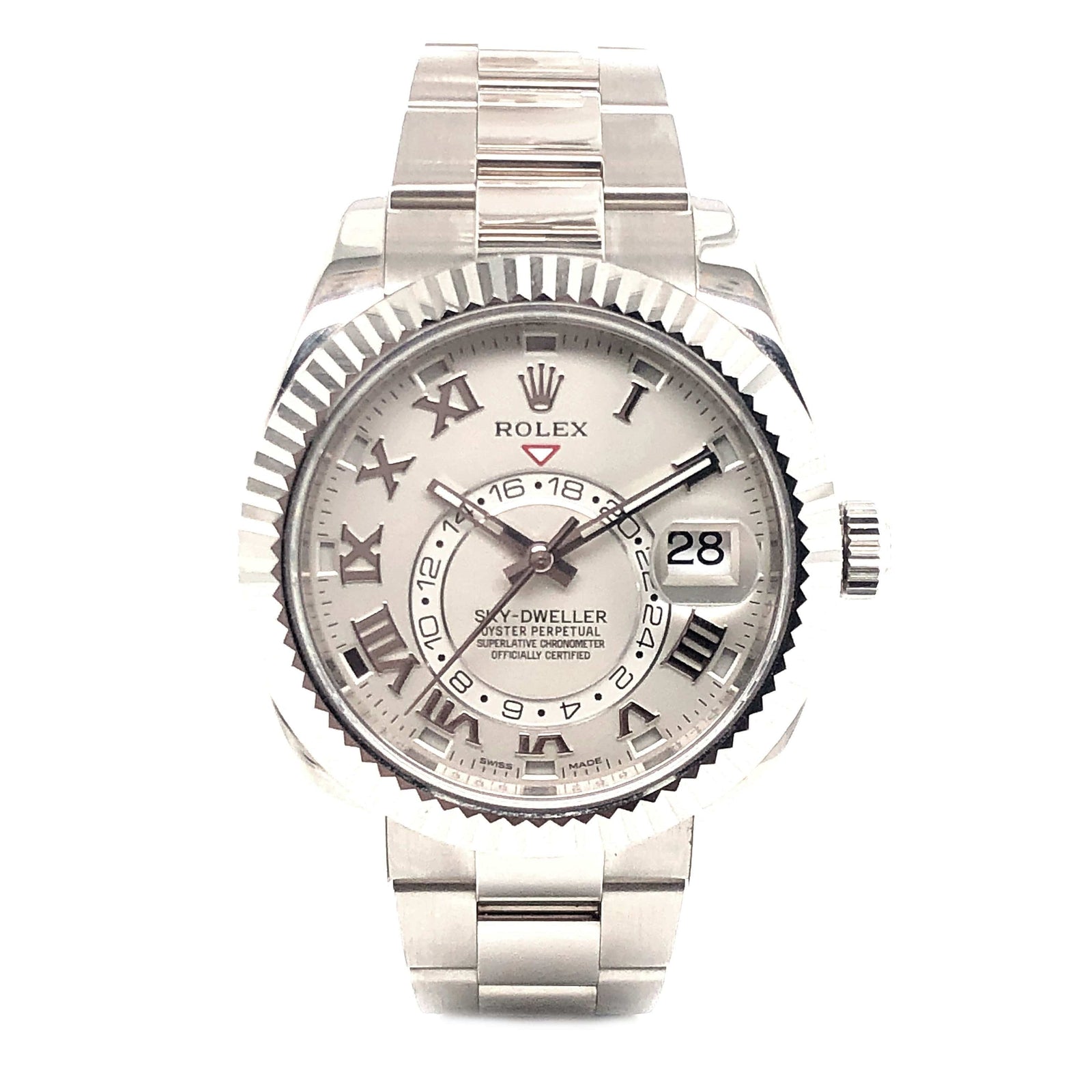 Rolex Sky Dweller 42mm 18k White Gold 326939 Pre Owned CJ Charles Jewelers