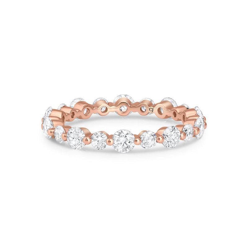 18kt Rose Gold Altering 1.61ctw Diamond Eternity Band