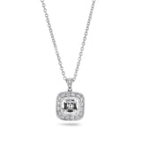 Tiffany & Co. Platinum Cushion Modified Brilliant Cut Diamond Pendant - Estate